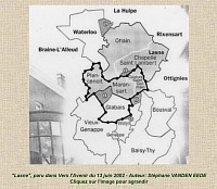 L’Echarp : carte des limites retenues pour la nouvelle entite