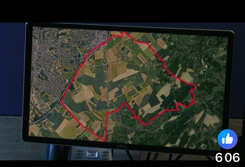 Les limites du champ de Bataille 1815