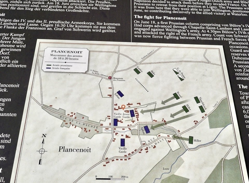 Les combats à Plancenoit