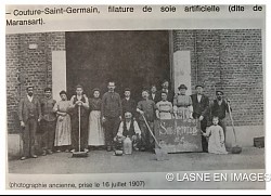 Les  Soieries de Maransart sont implantée en partie sur Couture-Saint-Germain. Elles ont occupées jusqu’à   800 personnes
